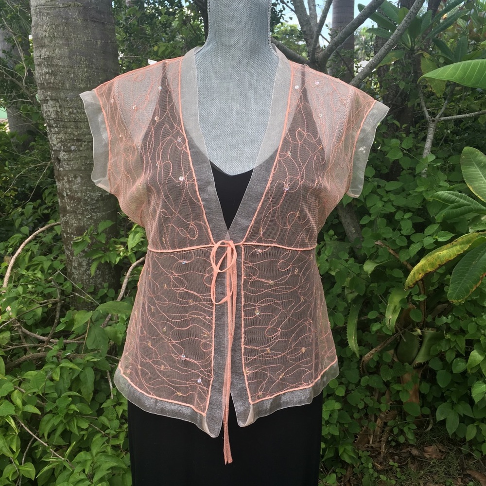 KENAR ❤️ Sheer Sequined Top